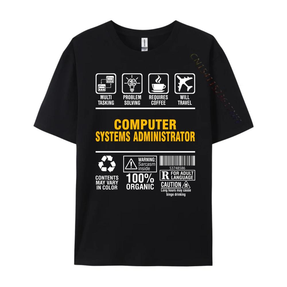 Multitasking Coffee Lover Computer Systems Administrator Luxury T Shirt Unisex High Quality Youth Streetwear Unisex Gothic Style