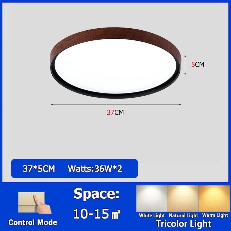 

Tri-color Eye Protection Lighting Lamp Bedroom Living Room Ceiling Lamp Household Intelligent LED Electric Ceiling Light