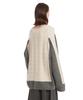 TRUNK PROJECT Gray V Neck Cable Knit Sweater
