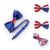 Stilvolle Union Jack USA Flagge Seidenfliege für Kostüme