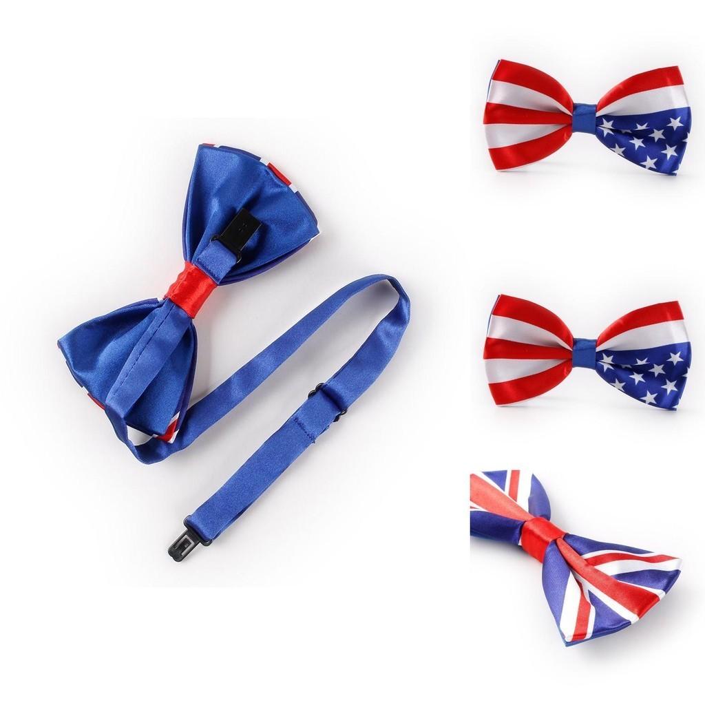 Stilvolle Union Jack USA Flagge Seidenfliege für Kostüme