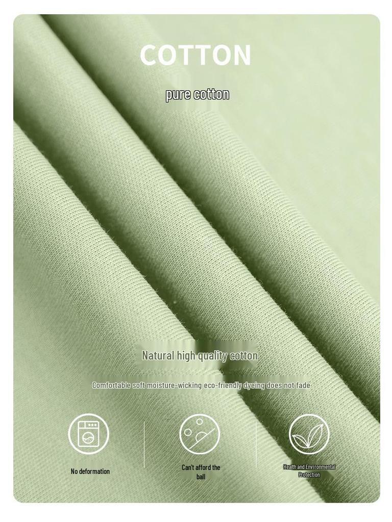 Women's Summer Cotton Loose Casual Short Sleeve Nightdress