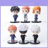 Zestaw 6 sztuk Jujutsu Kaisen Gojo Satoru Kugisaki Figurki Akcji Idealne Dla Kolekcjonerów I Dzieci