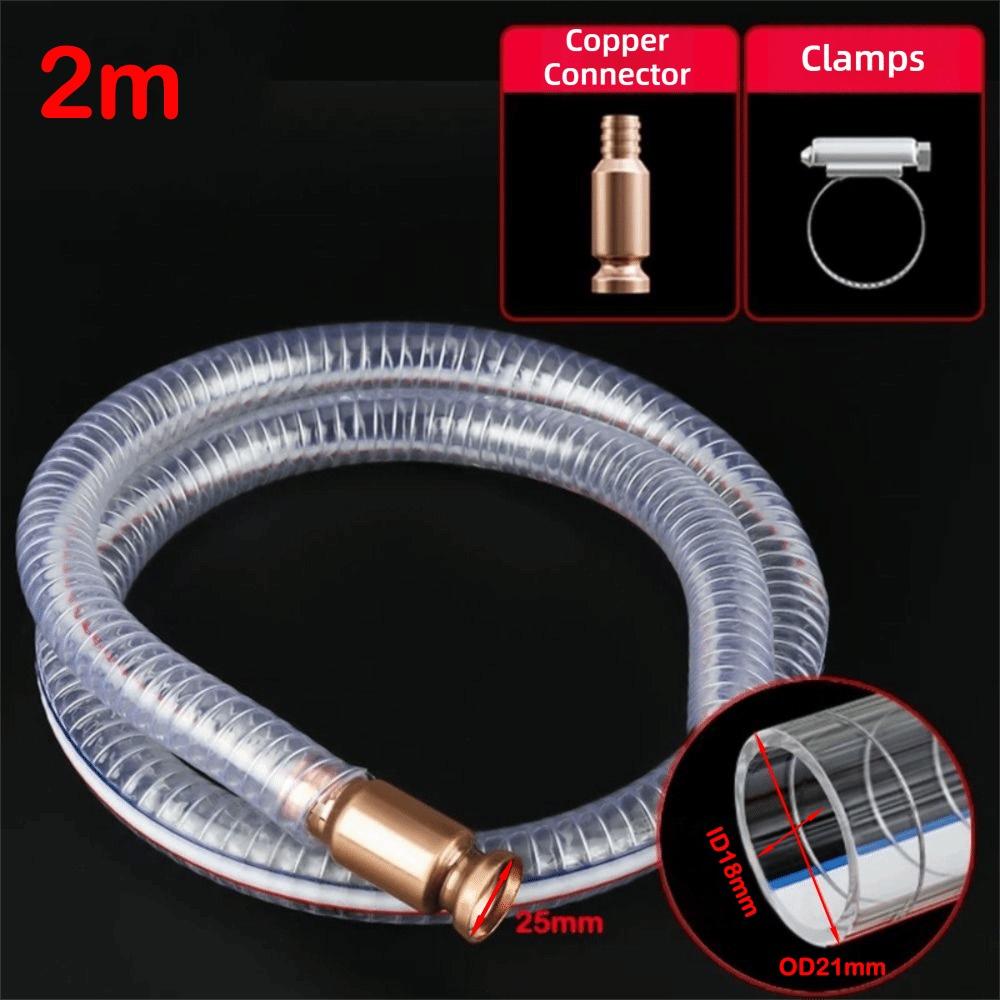 Metal Buckle Siphon Hose Heavy Duty Fuel Transfer Tube Jiggler Hose Jiggler Pump  Boats