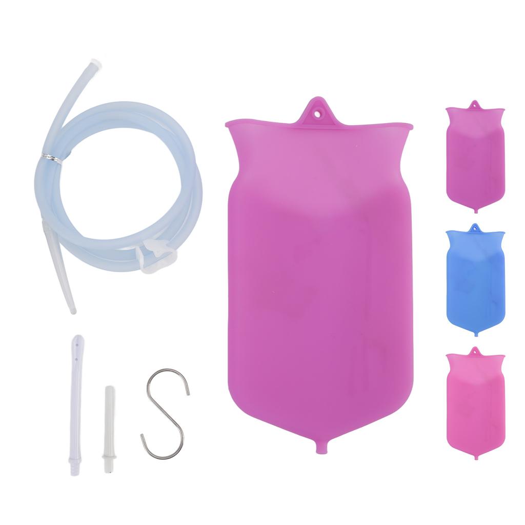 Buy Enema Bag Kit Silicone for Colon Cleansing Home Colonic Portable