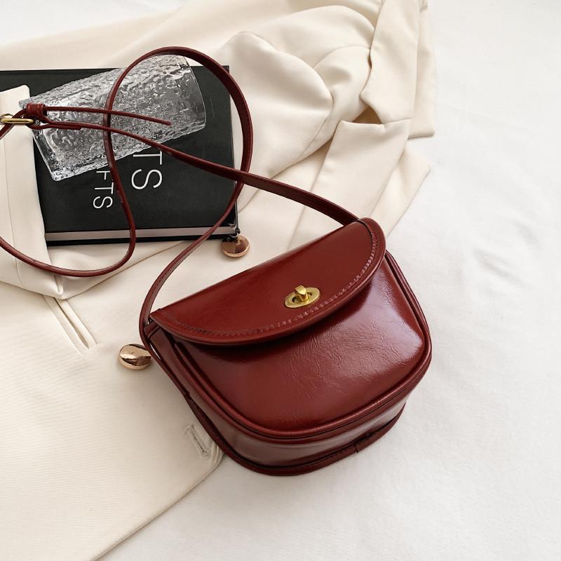 Stylish Women s Handbag 2023 New Arrival Fall Winter Vintage Casual Small Square Bag High-quality Crossbody Bag вино красного