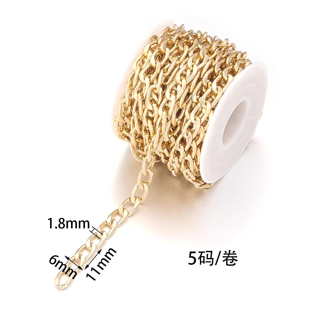 5yards/lot Aluminum Twisted Chains High Quality NK Extension Link Chains For Jewelry Making DIY Bracelet Necklace Connectors
