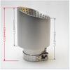 1piece of 304 Stainless Steel 2inch2.5inch3inch Muffler Tailpipe or Car Modified Exhaust Pipe, Single Sandblasted Beveled Edge