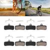 4Pair Low Noise Mountain Bikes Brake Pad SemiMetallic Bicycles Disc Brake Pads Cyclings Accessories Easy To Install