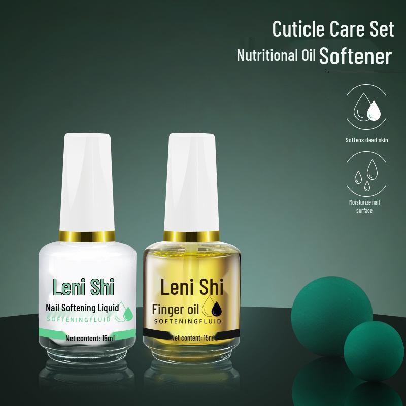 Nail Care Set: Shiny, Nourishing Cuticle Softener & Long-Lasting Polish for Salon-Quality Results