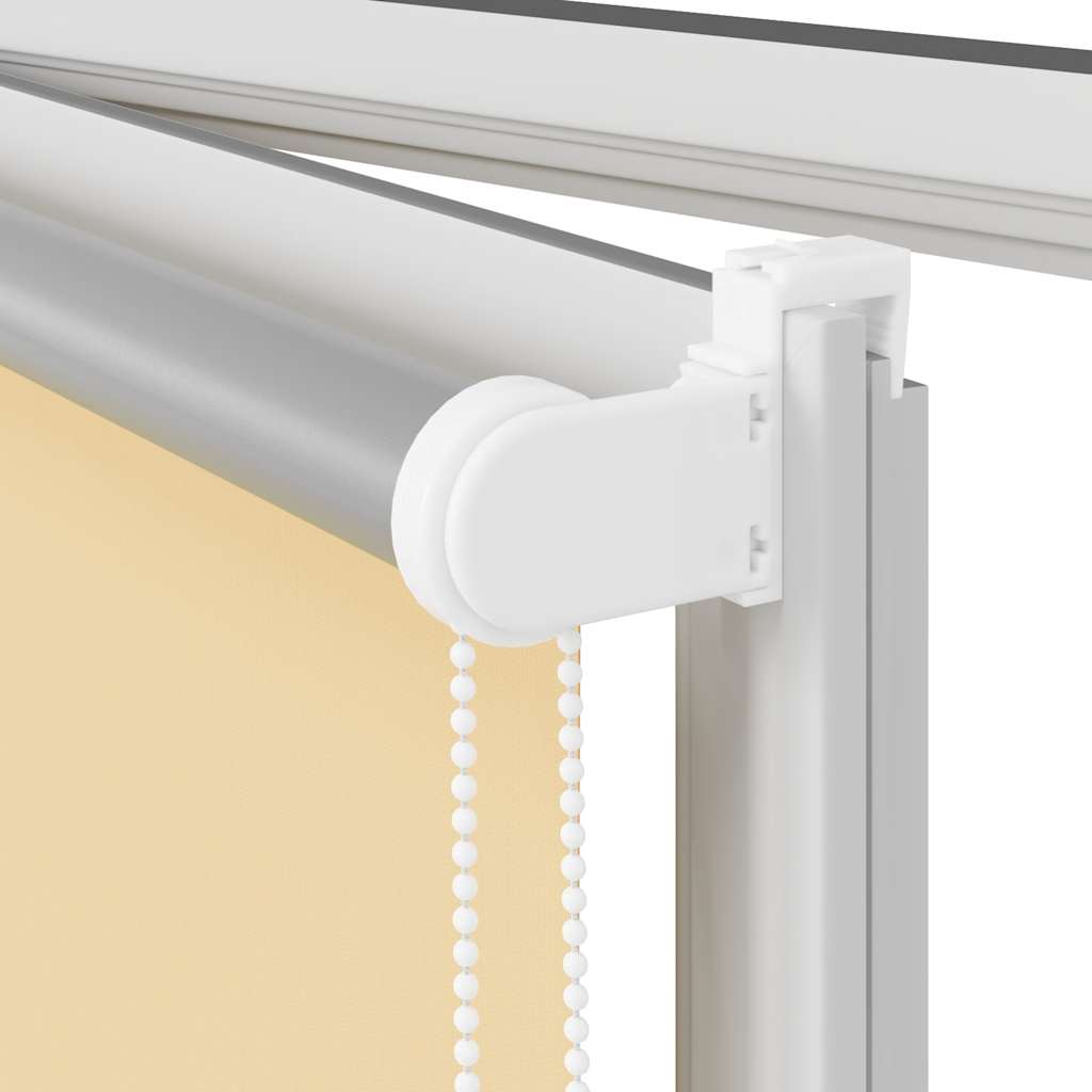Blackout Roller Blind Beige 125 x 150 cm Fabric Width 121.6 cm