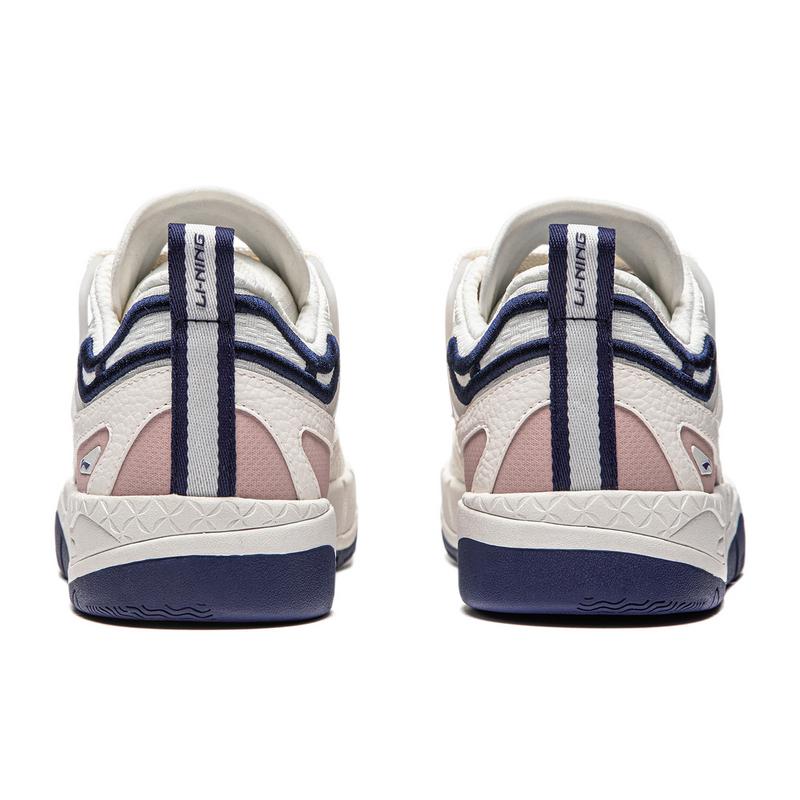 New LiNing CF YU3 SS Cushioning Wear Resistant Low Top Skateboard Shoes Women's Mist White AGLU064-1