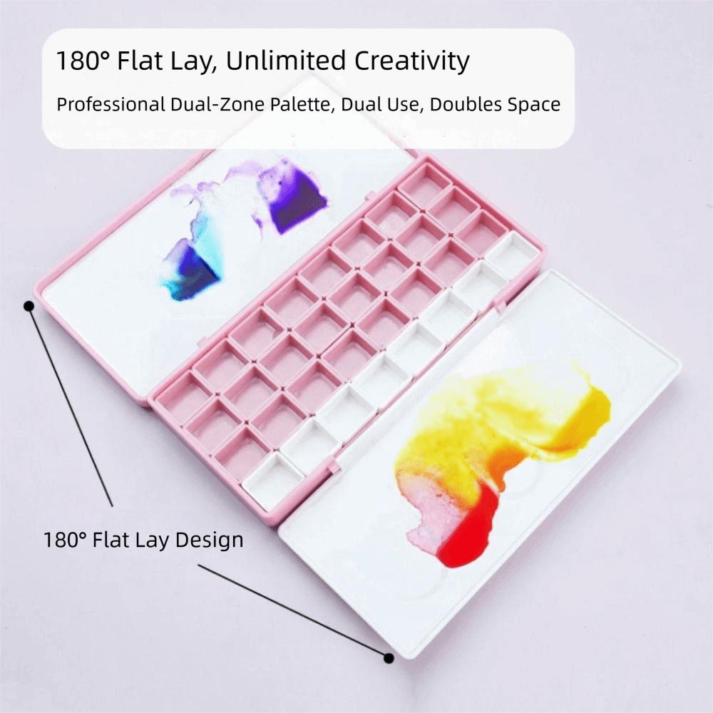 Big Size Travel Case Palette Half Pans Imitation Enamel Half Pans Palette Empty Box Refill Case Diamond Painting Box
