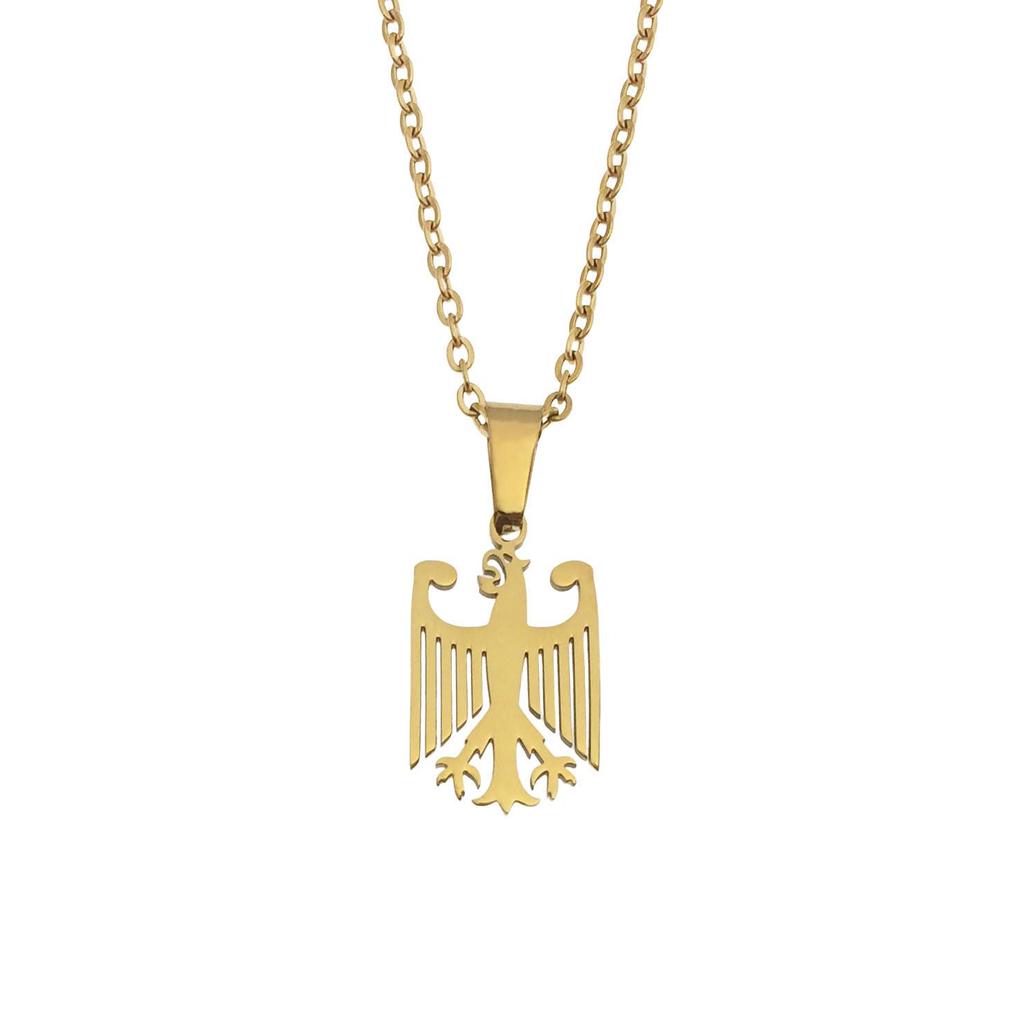 Stainless Steel German Eagle Necklace for Women - Simple and Stylish