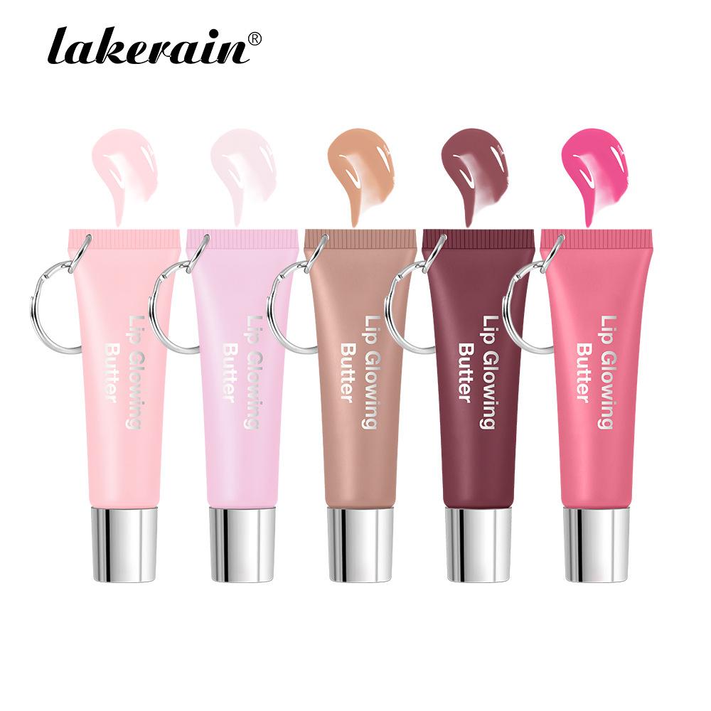 Lip Gloss Lip Oil Plumper Long Lasting Keychain Glowing Butter Moisturizing Pink Nourishing Makeup Care Hydrating Lipstick