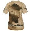 3D Print Jesus Cross T Shirt Men Women New Summmer Fashion Vintage Short Sleeve Men Oversize T-shirts Men Clothing Dropshipping