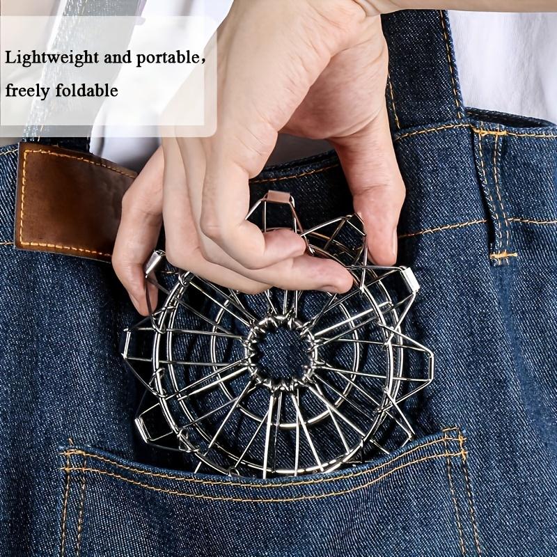 1 Coffee Drip Stand, Stainless Steel, Foldable, Portable Filter Holder, Outdoor Camping, Hand Brewed Coffee Funnel, Reusable