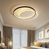 Modern Minimalist Led Ceiling Lamp For Bedroom Black White Design Ring Chandelier Living Room Study Loft Smart Light Fixtures
