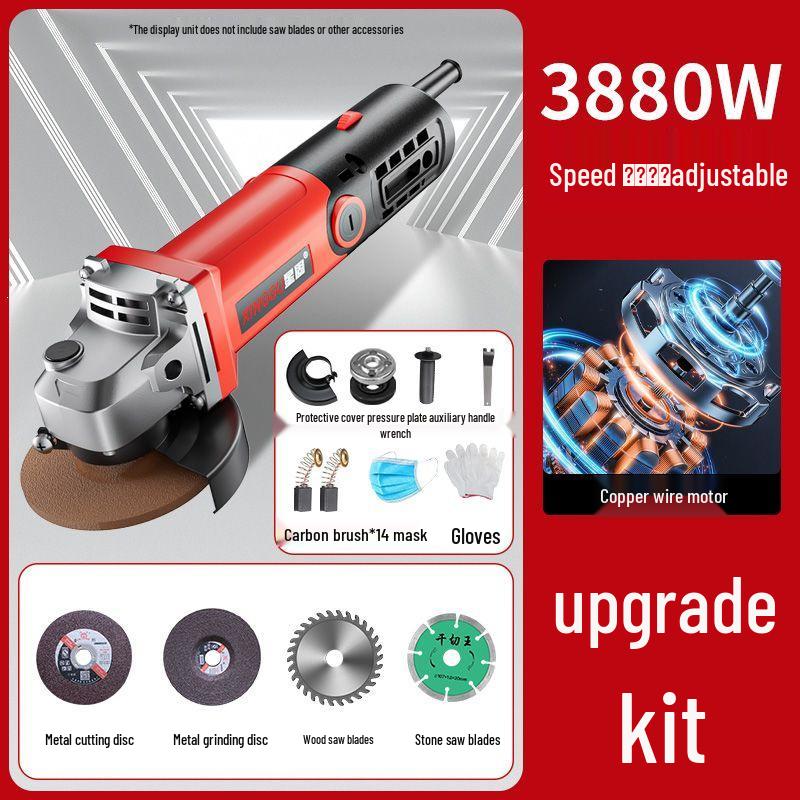 High-Power Multifunctional Angle Grinder and Polisher
