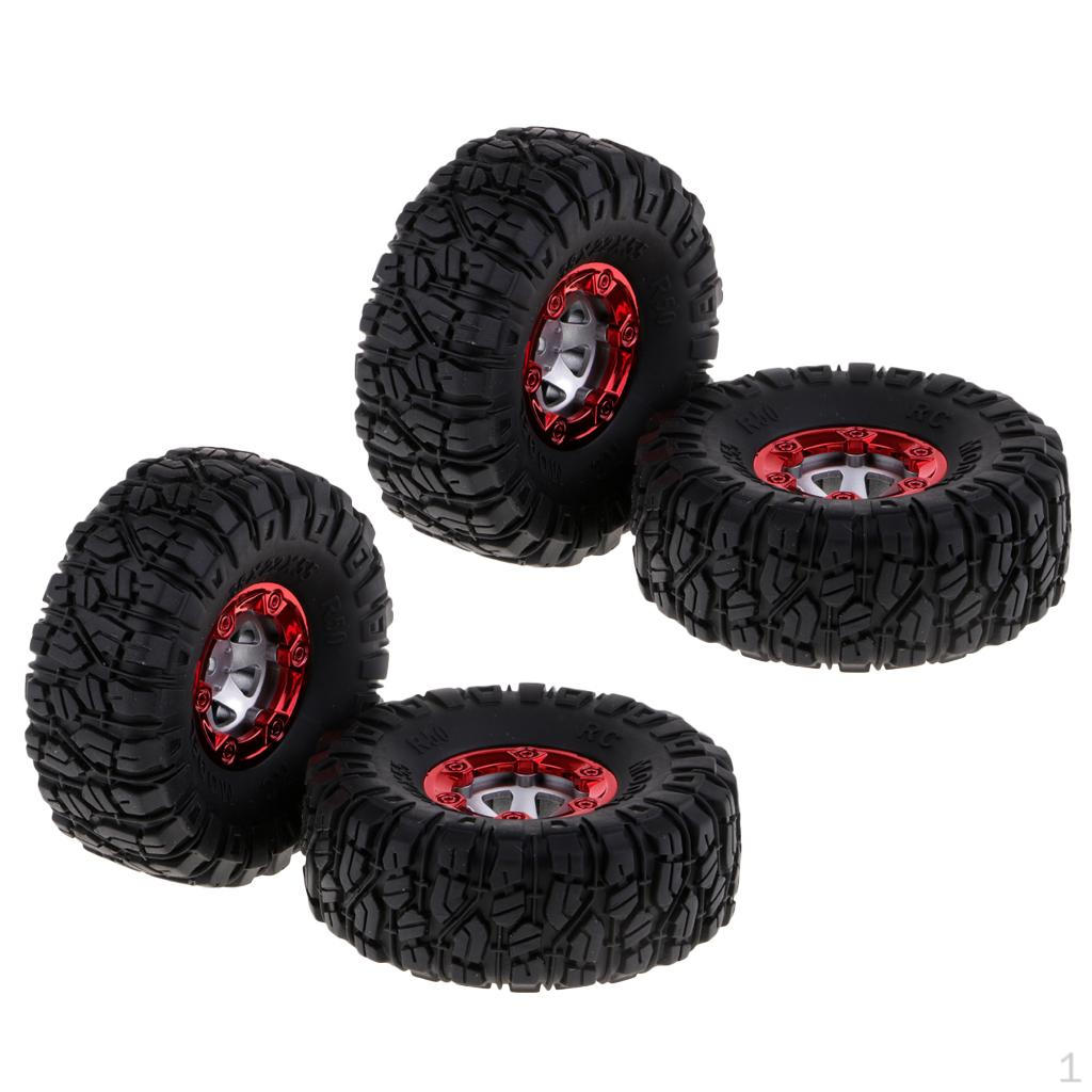 

4x 100mm Black Rubber Tires Tyre Wheel Rim 12mm :12 12428 FY03 RC Car