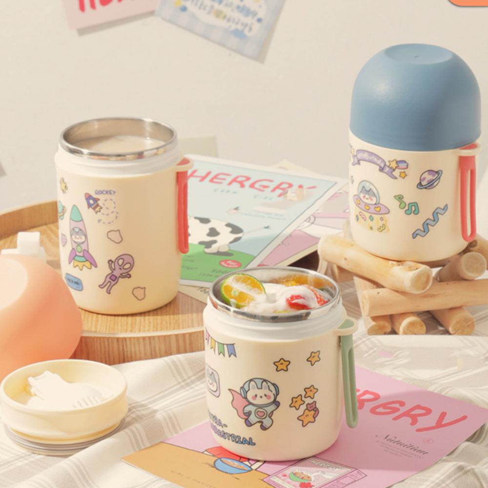 

Теплая чашка из нержавеющей стали, чашка для супа, изоляционная студенческая термос, чашка для крупного зерна, банка для супа, герметичное зерно для завтрака