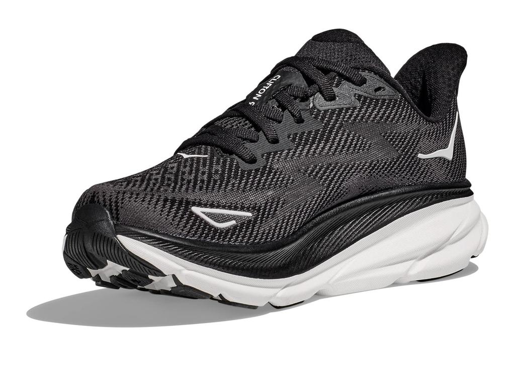 HOKA ONE ONE CLIFTON 9 BLACK/WHITE 22.0CM