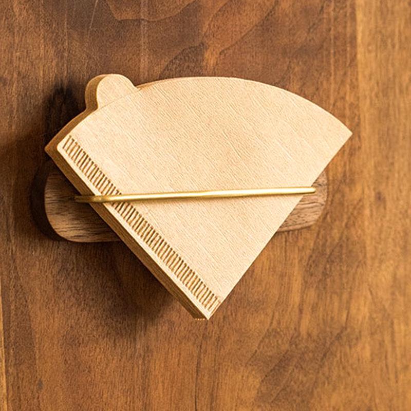 Coffee Filter Holder,Table & Wall Mount Stand Coffee Paper Storage, Coffee Filter Container For V Shape Paper Coffee Filters