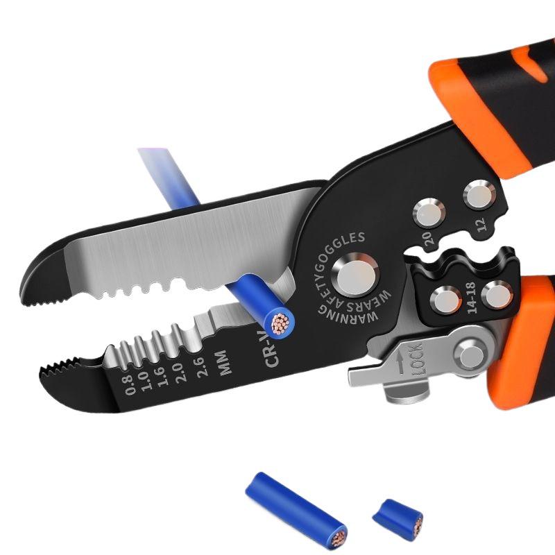 Electrician's 8-in-1 Multifunctional Wire Stripper and Stripping Tool