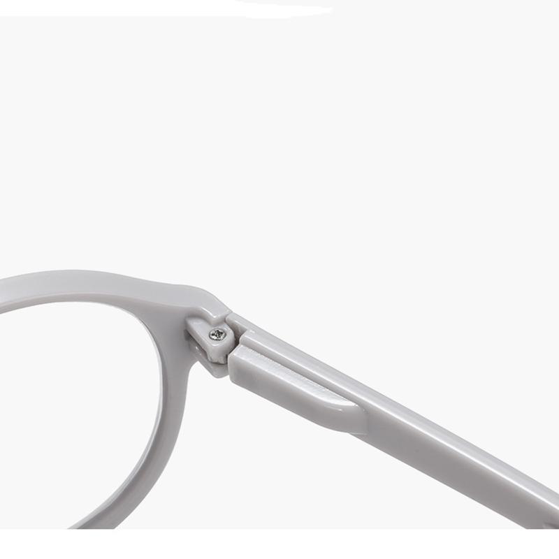 Fashionable Folding Reading Glasses for the Elderly with Anti-Blue Light Lenses and Spring Hinges, Includes Protective Case