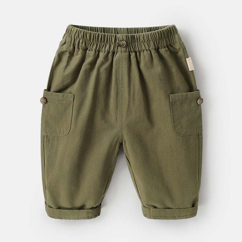 Spring and Autumn Boys New Korean Style Casual Woven Trousers