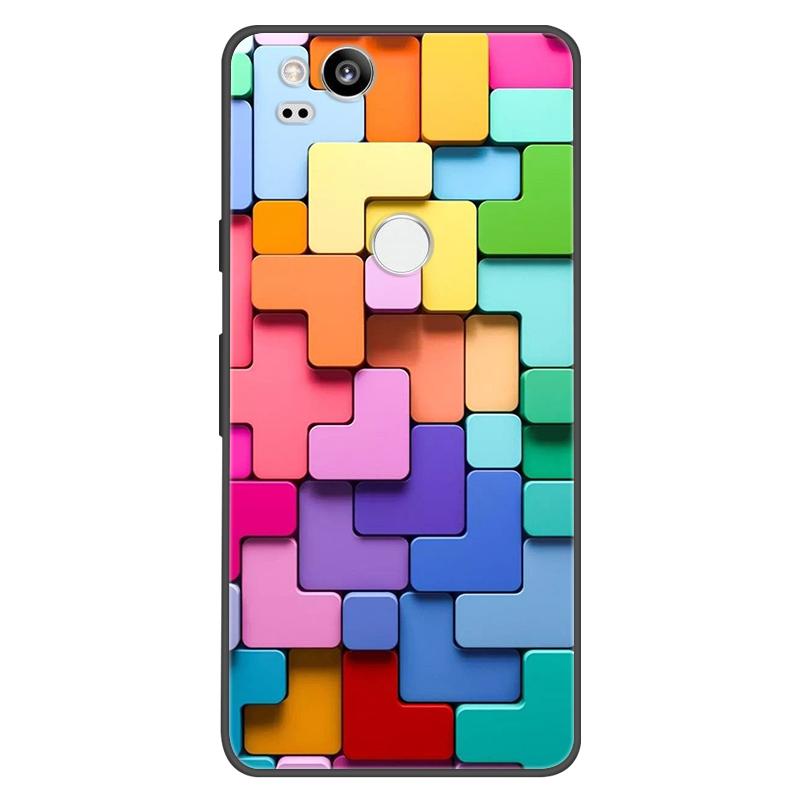 For Google Pixel 2 Case Soft Black Silicone Bumper Butterfly Phone Cover for Googe Pixel2 2XL Pixel2XL 2 Cases Fundas Coque