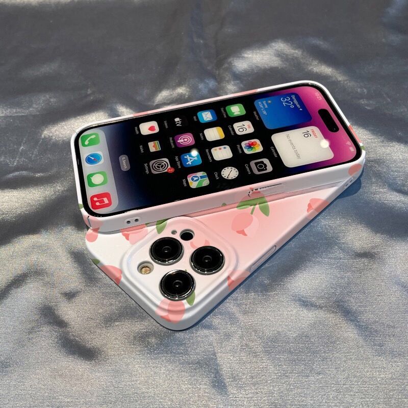 Tulip Flowers Phone Case For Iphone 14 Plus 13 Pro Max 11 12 Camera Protection Shockproof Bumper Cover For Iphone Xr Xs X 7 8 P