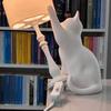 Naughty Cat Table Lamp 3D Printed Cat Tipping Night Light Creative Bedside Light for Living Room Bedroom Home Decor