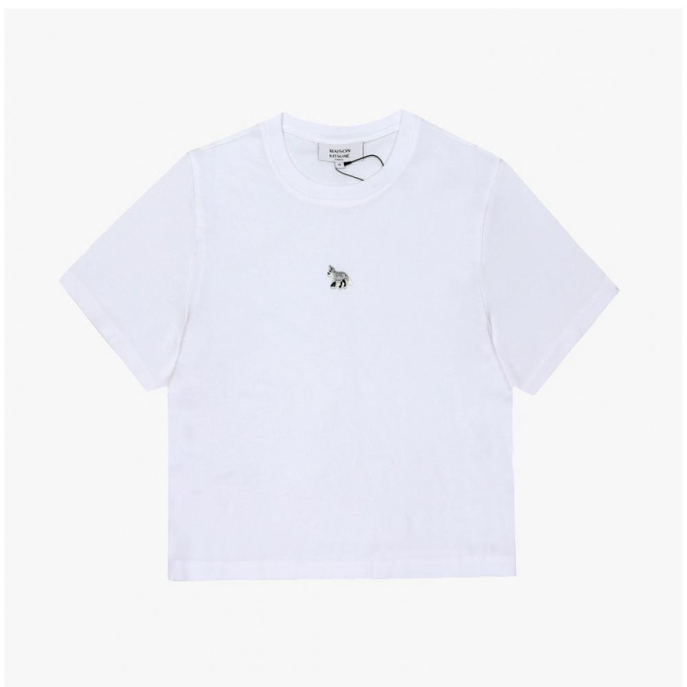 MaiSon KiTSun  Baby Fox PaTch Women S T ShirT Ow00104kj0008