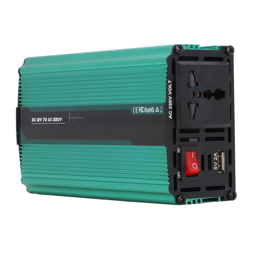 Invertor sinusoidal pur, 300W, convertor de alimentare de la 12V CC la 220V CA, pentru panouri solare exterioare