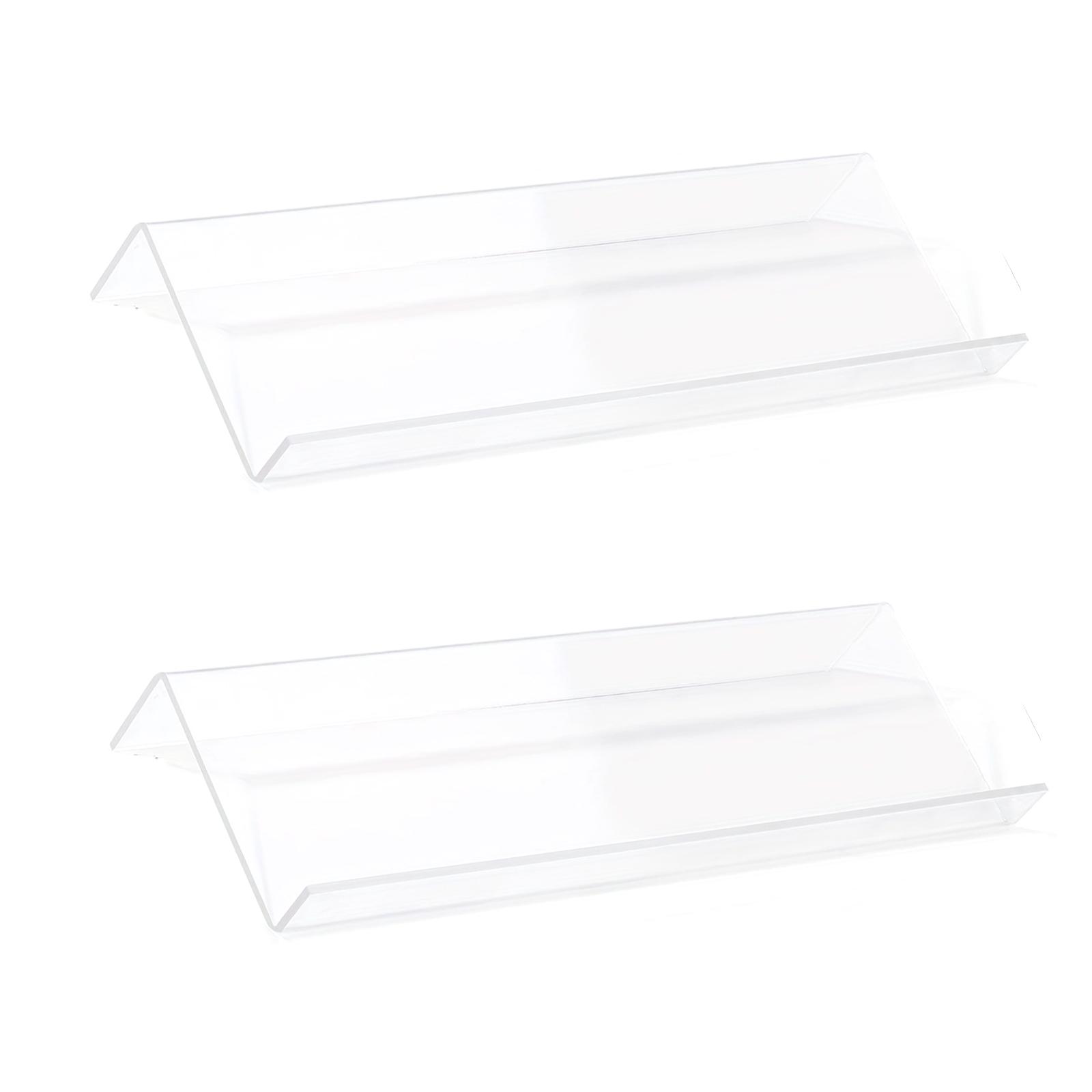 

1/2x Прозрачный акриловый стеллаж-лоток для хранения Органайзер для ящика для специй на кухне Пластиковый стеллаж-лоток для хранения баночек с приправами 2