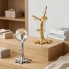 Gold/Sliver Tree Shape Crystal Ball Stand Electroplating Crystal Ball Display Stand  Office