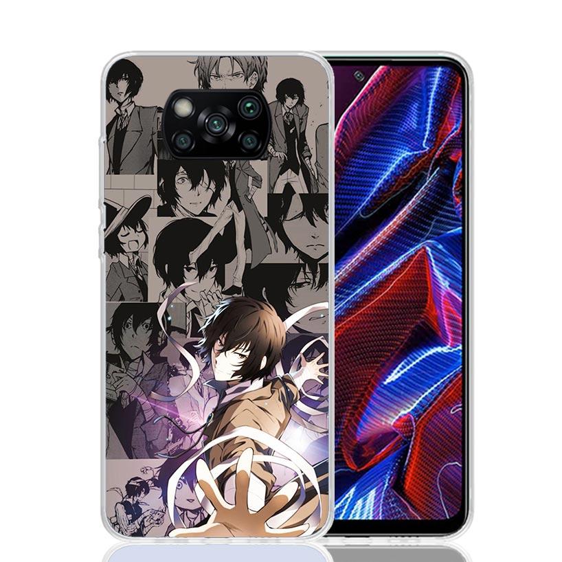 Bungo Stray Dogs Manga Phone Case For Xiaomi Poco X7 X6 X5 Pro F7 Ultra Redmi 15C 15 13 13C 12 12C 10 10A 10C 9 9A 9C 9T Cover P