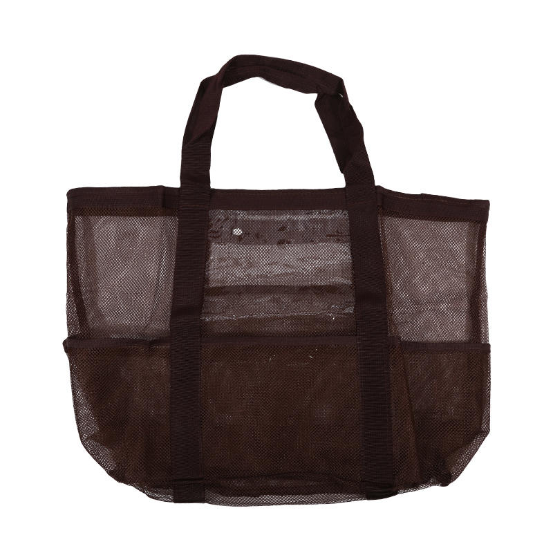 Genți de Plajă pentru Femei Călătorii de Vară Geantă Tote din Plasă cu Buzunar Interior Mare Geantă de Umăr Împletită Rezistentă la Nisip