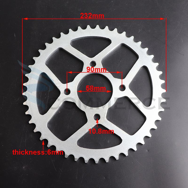 Pinion spate 520 45T 58mm Pentru Honda Kawasaki Yamaha Ducati Motocicletă ATV Quad Pit Dirt Bike Accesorii Buggy
