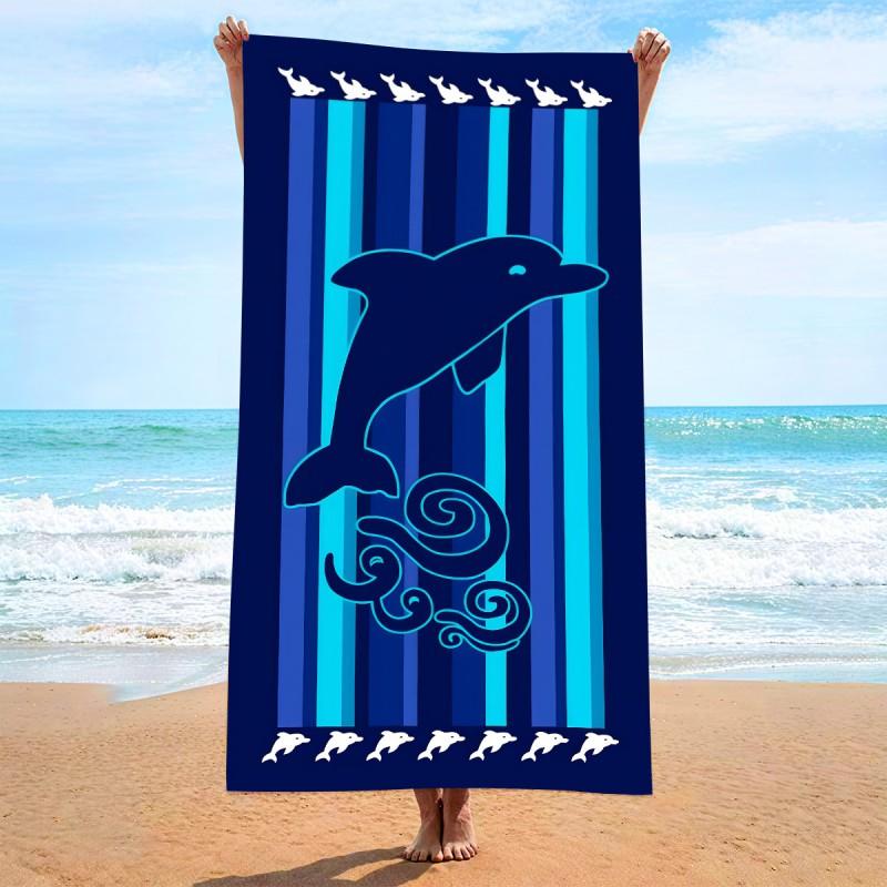 Microfiber Beach Towel Quick Dry Printed Large Size 70x140cm 90x180cm Surfing Pool Travel