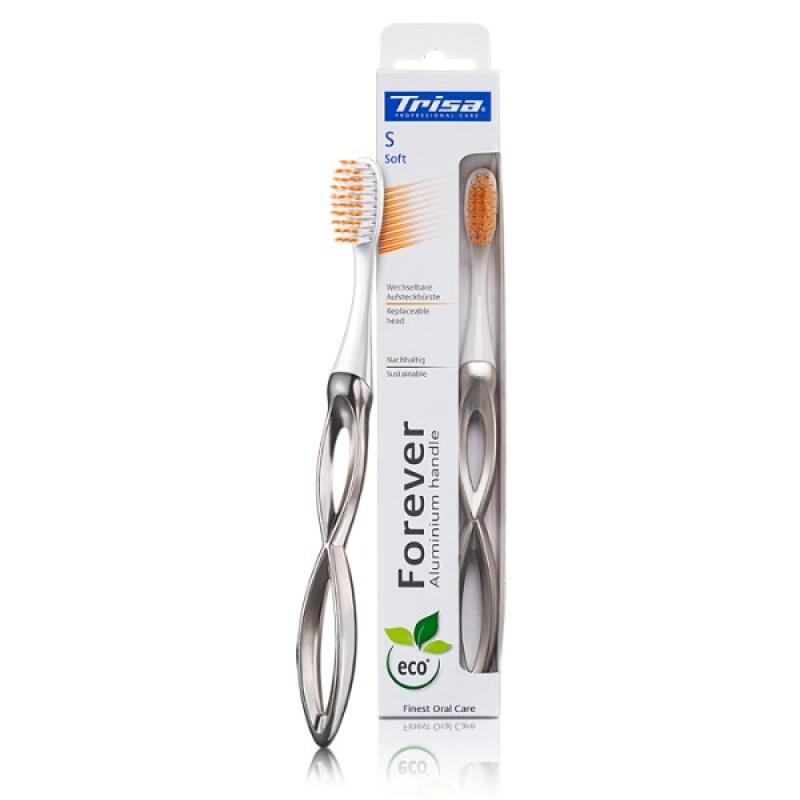 TRISA Eco-Friendly Forever Toothbrush S Soft Bristles Refillable 9041