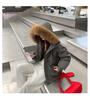 Large Fur Hooded Cotton-padded Coat Loose Winter Jacket