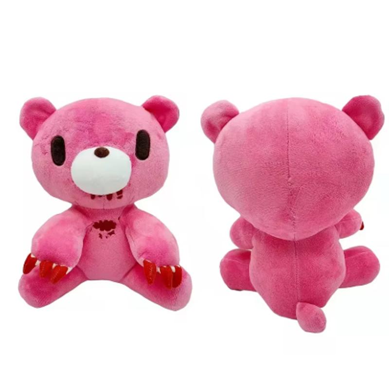 Peluche 25cm Gloomy Bear Orso Rosa Sanguinario Peluche Morbido Giocattolo Orsetto Carino Cuscino Peluche Animale per Bambini Regalo di Compleanno Natale