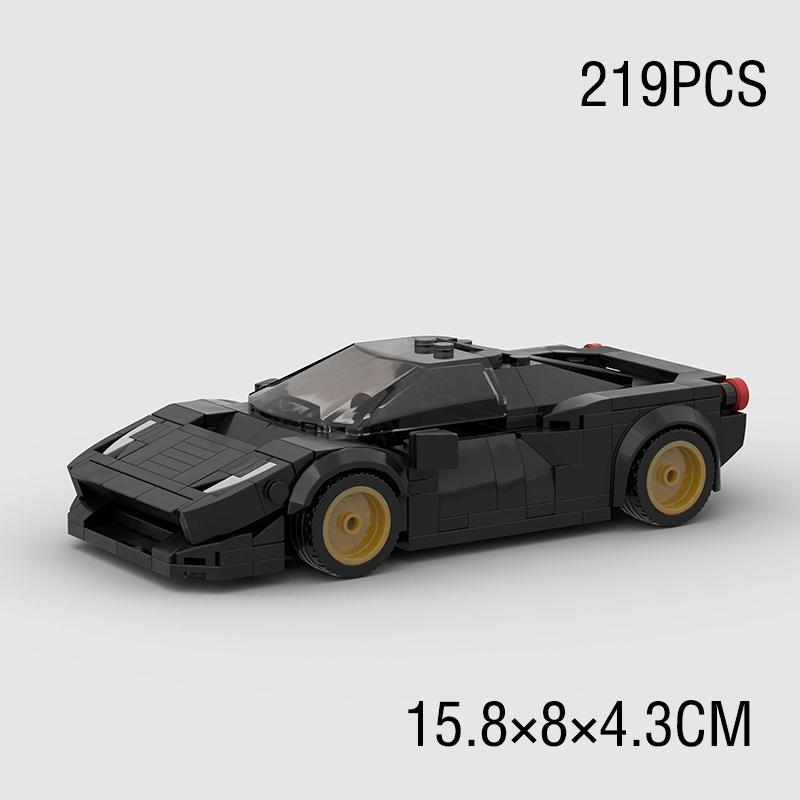 MOC Super Race Car City Technical Speed Creative Vehicle Model Building Blocks Racing Rally Sports Bricks Christmas Gift Toy