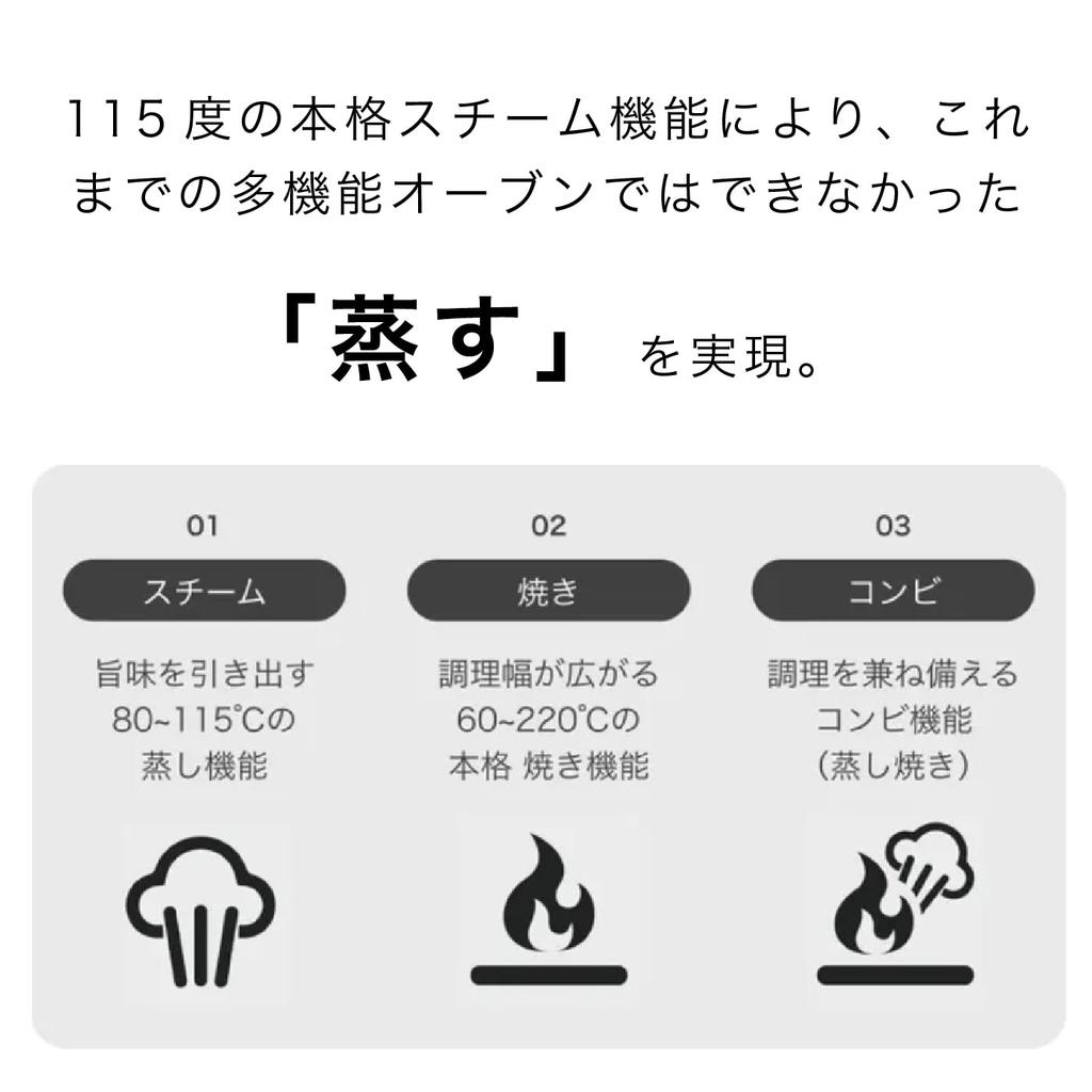 Livinfra Steam Airfryer Finom Home Use Oven Rebake Convection Oven Air Fryer Electric Fryer Rotisserie Steaming Baking Fried Large Capacity Servings