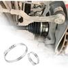 10PCS CV Boot Clamp Kit Include 5PCS Small and 5PCS Large Hose Clamps,Adjustable Hose Clamps Stainless Steel,Universal Pipe Clamps for Fasten