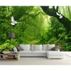 Green Forest Mural Big Tree 3d Wallpaper Living Room Bedroom Decoration Wallpaper For Walls 3d Murals