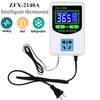 ZFX-2140A High Precision Intelligent Thermostat Microcomputer Thermostat Temperature Controller Switch(US Plug) 2200W-3500W