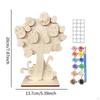 3D Wooden Easter Egg Tree Craft Kit Decoration for Kids Collectible Crafting Handmade